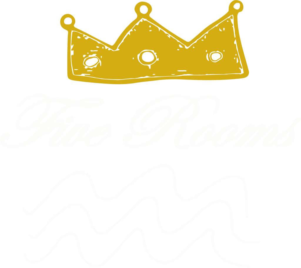 Five Rooms Logo White Neu